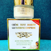 Glutathione Comprimé teint Diamant Strong Whitening Facial Cream 100ml - Afro Body Glow